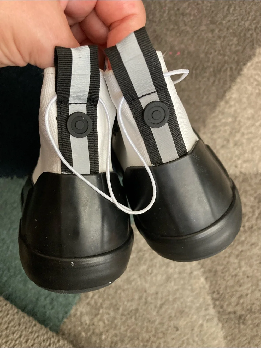 Hunter for Target White and Black Kids Rain Boots
